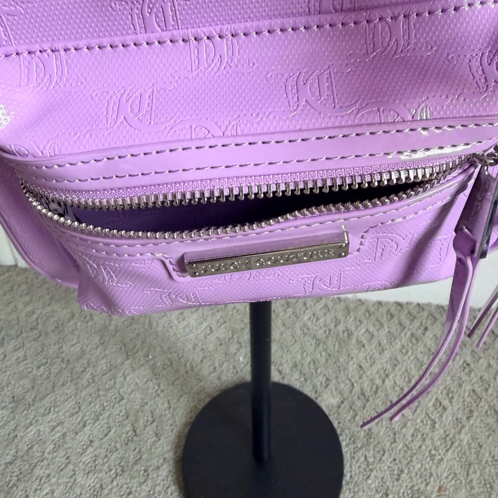 Juicy Couture Rosie Mini Backpack Lavender Purple Embossed Logo NWT Y2K - Picture 8 of 9